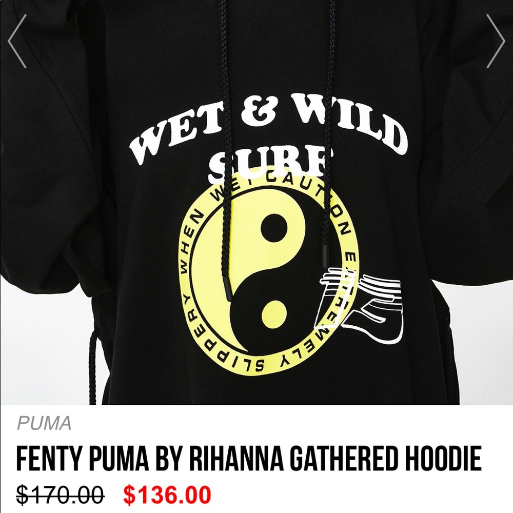 Fenty puma oversized hoodie